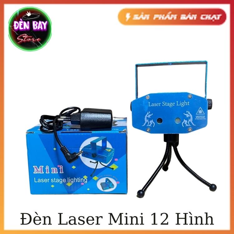 Đèn Laser 12 hình trong 1 Mini Sân Khấu Phòng Bay, Phòng Karaoke Vũ Trường Cảm Biến Theo Nhạc