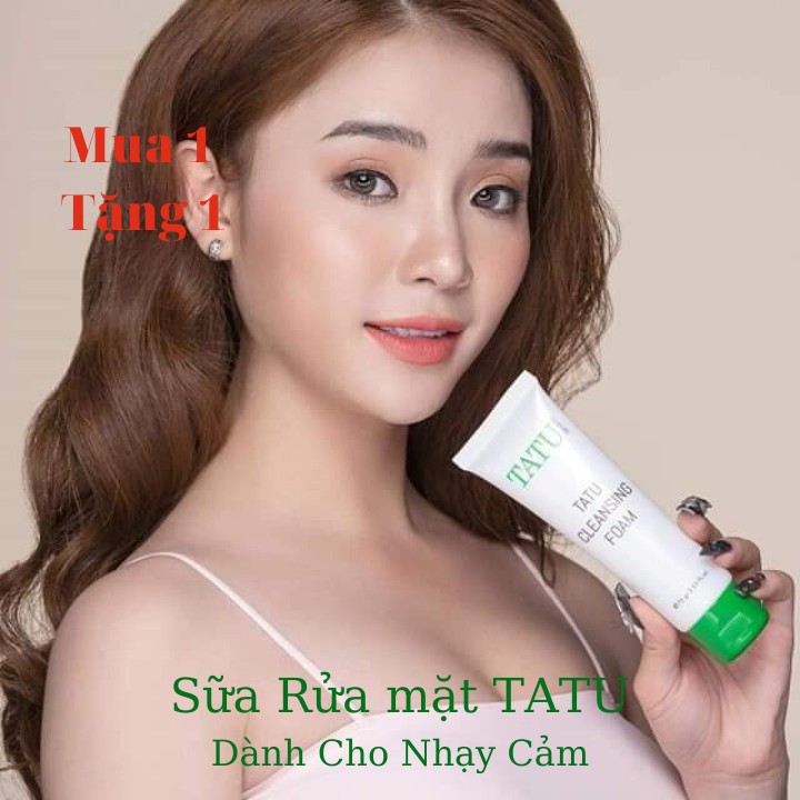 Sữa Rửa Mặt TATU 75gr - dành cho da nhạy cảm làm trắng da, dưỡng ẩm và ngăn ngừa mụn