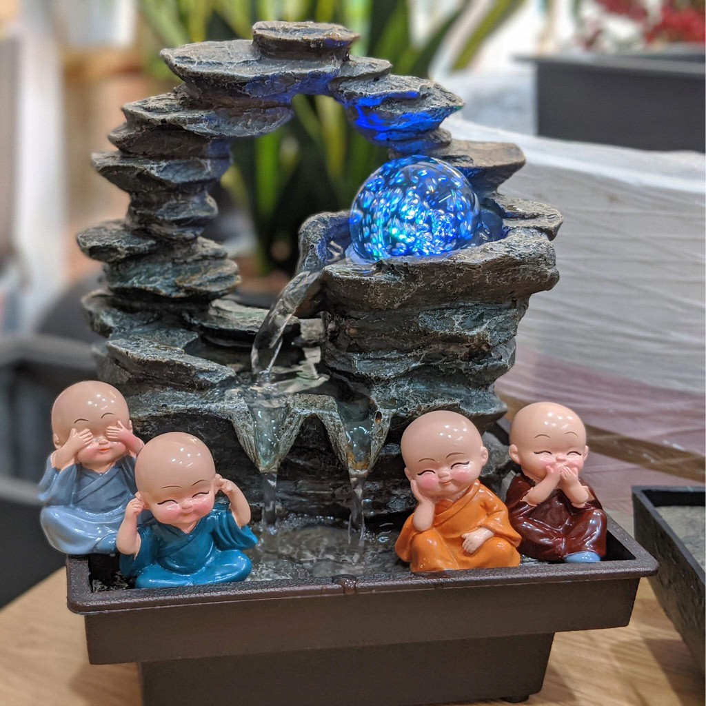 Thác nước phong thuỷ để bàn [BH 1 tháng]
