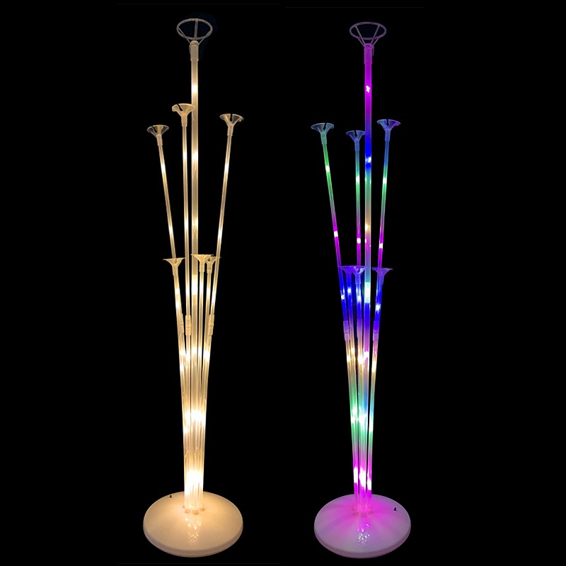 Giá Đỡ Bong Bóng Bằng Nhựa Có Đèn LED Độc Đáo Trang Trí Tiệc Sinh Nhật / Tiệc Cưới