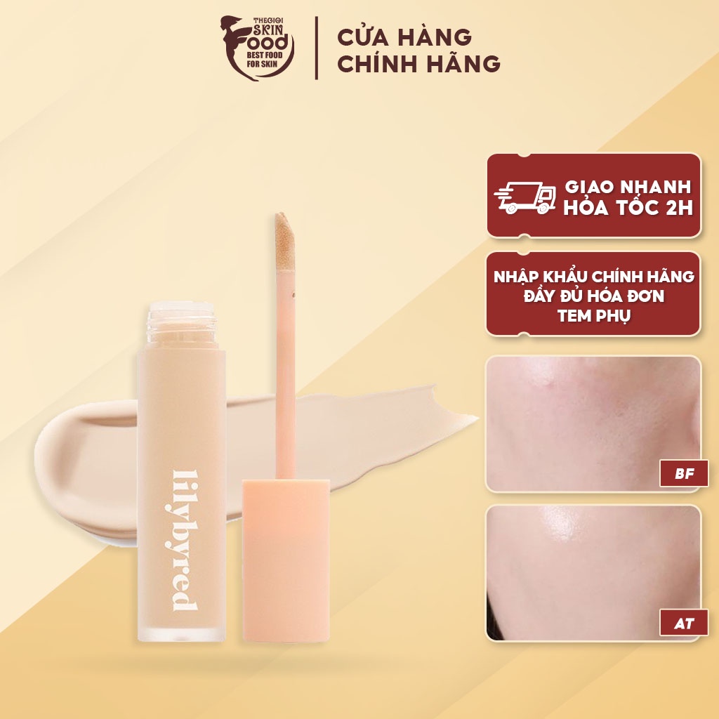 Kem Che Khuyết Điểm Che Phủ Mịn Nhẹ, Tự Nhiên Lilybyred Magnet Fit Liquid Concealer SPF30/PA++ 8g