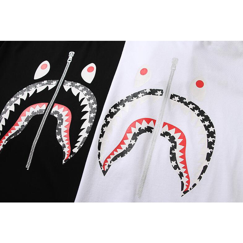 Áo Thun Cotton Tay Ngắn In Họa Tiết Bape Thời Trang Cho Nam Và Nữ