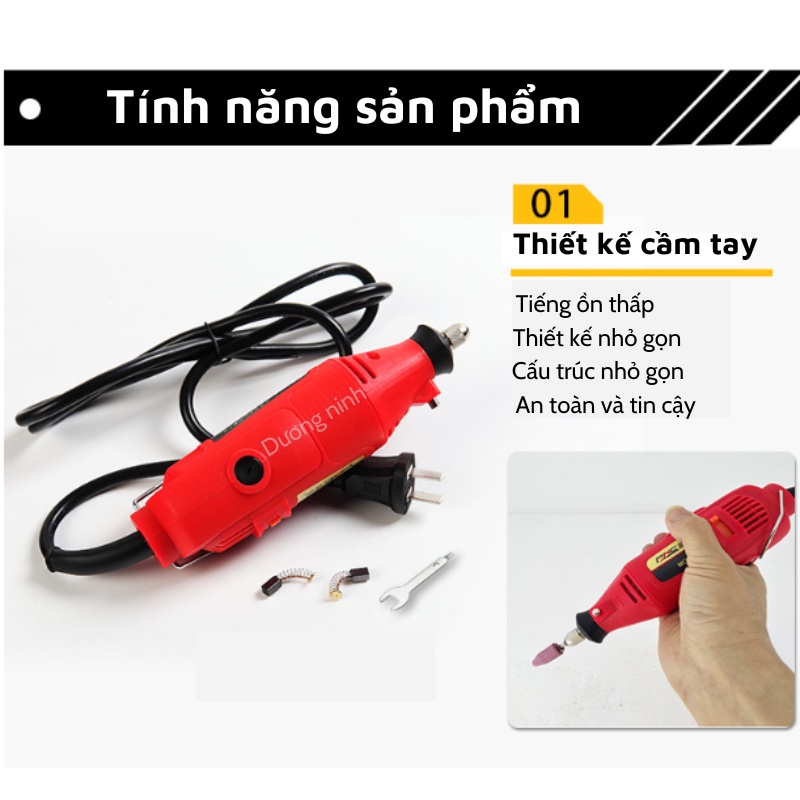 Máy mài nanh cho lợn Dương Ninh khoan cắt mài mini đa năng ACZ-6058 công xuất 180w MCN65