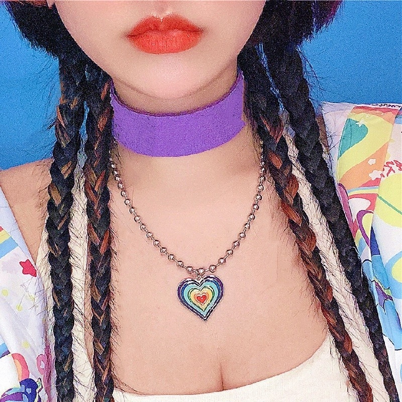 Vòng cổ Mặt Trái Tim Thời Trang Hàn Quốc Dành Cho Nữ