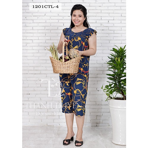 Đồ bộ Tole nữ mặc nhà Thành Duyên hoa, không rút, thoáng mát (1201CTL P1)