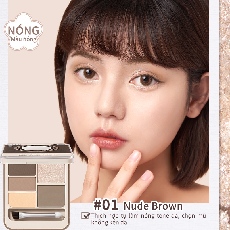 Bảng phấn mắt Judydoll 3.6g trang điểm bắt sáng tiện dụng