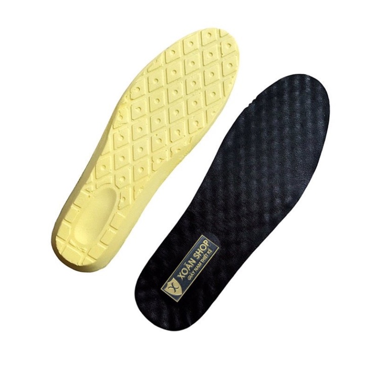 DA BÒ NGUYÊN TẤM THẤM HÚT MỒ HÔI MÀU ĐEN CAO 1CM