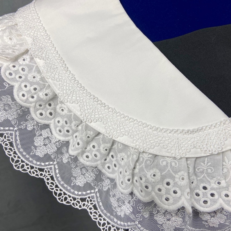 Cổ Áo Rời Cổ Búp Bê Phối Ren Phong Cách Hàn Quốc Ngọt Ngào Cho Nữ