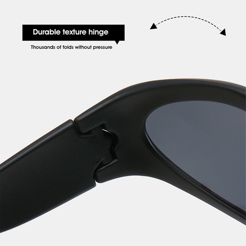 Kính Mát Hình Chữ Nhật Chống Tia UV400 Phong Cách Hip Hop Thời Trang Cho Nam Và Nữ