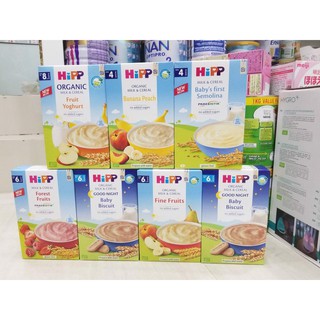 Bột ăn dặm Hipp 250G cho bé từ 4M (date 12/2021)
