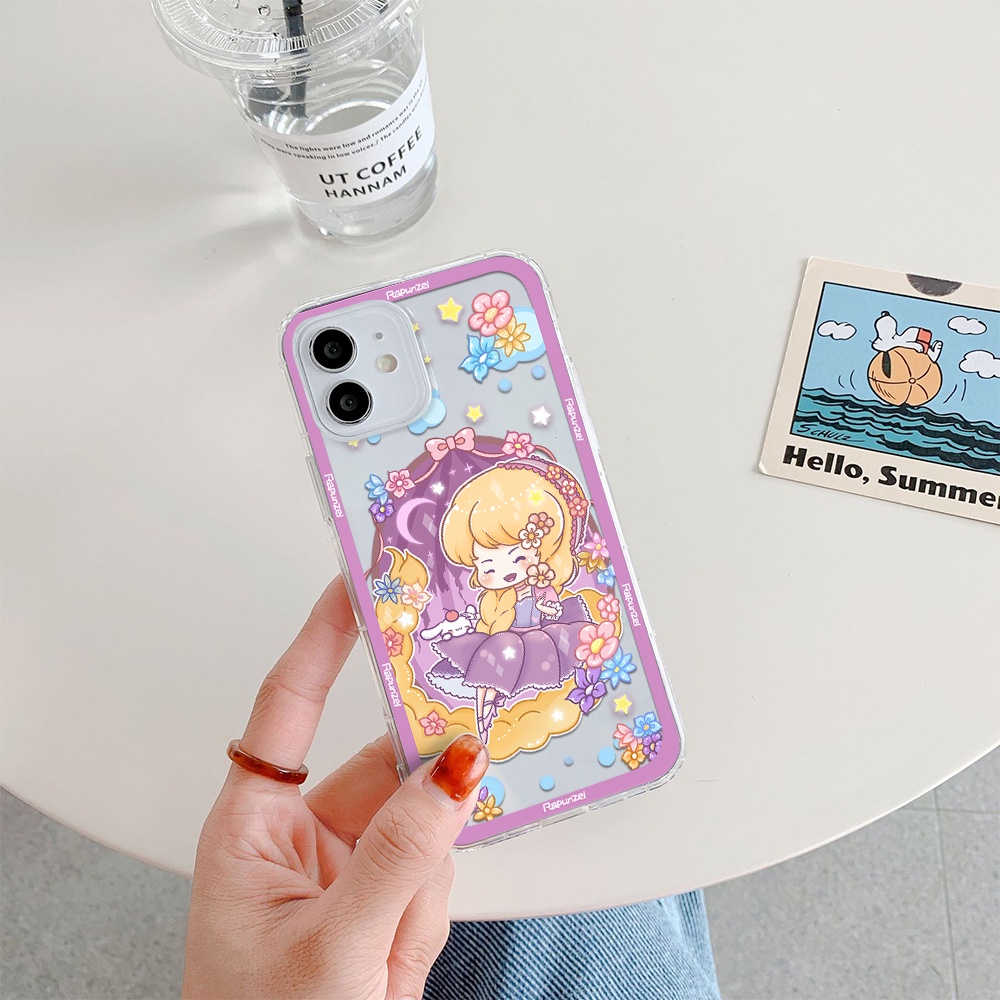 Ốp Điện Thoại Tpu Dẻo Họa Tiết Công Chúa Disney Cho iPhone 11 12 13 pro max XS X XR XSMax 7 8 6 6s plus 5 4 SE 2020