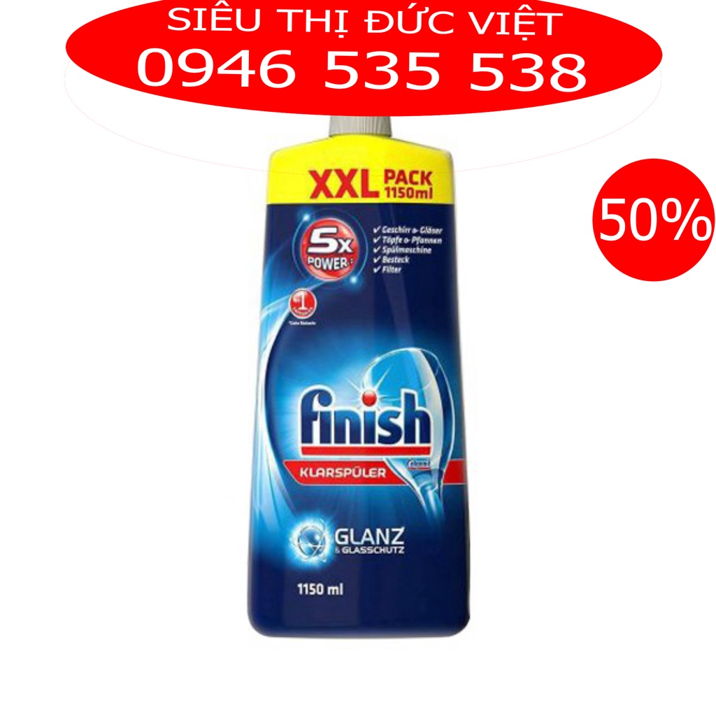 Nước làm bóng Somat 750ml - Alio 1000ml - Finish 400ml (1150ml)