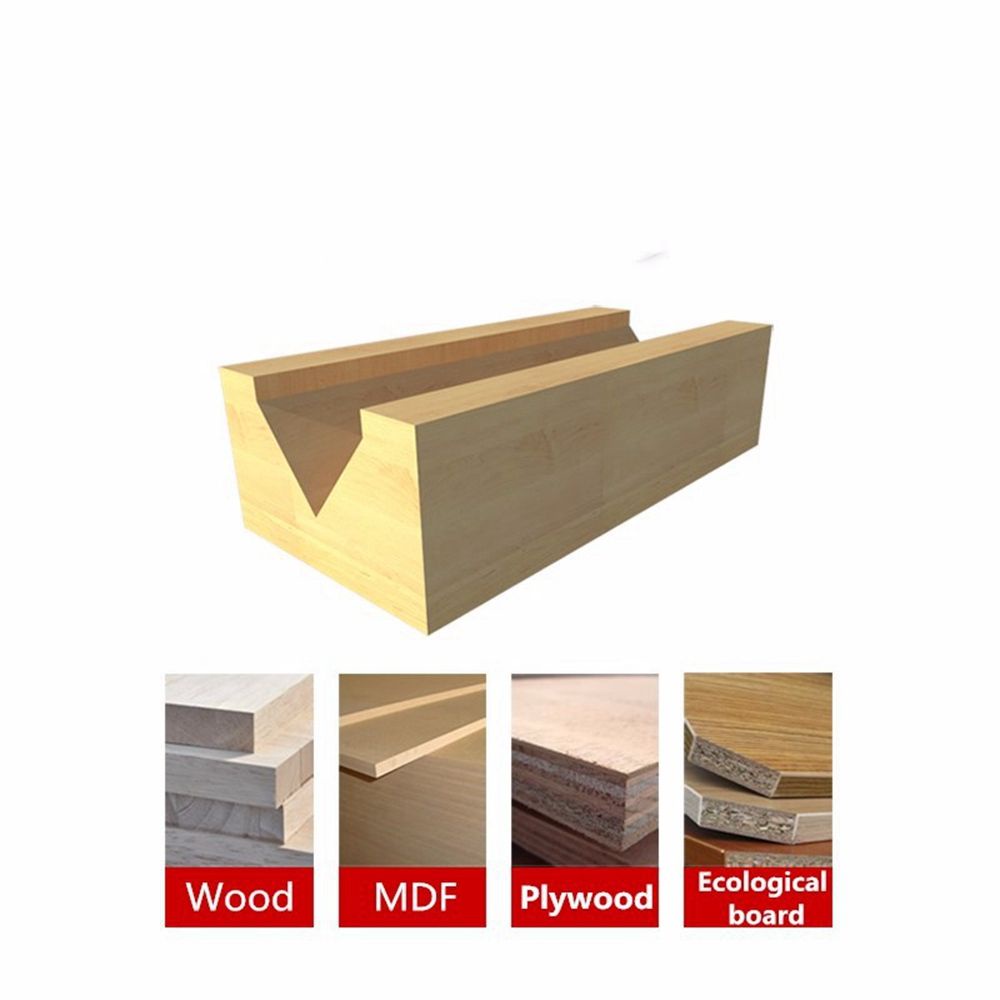 MUVAKO Mũi khoan cắt gỗ  6mm bằng thép tungsten CNC 3D 60/90/120/150 độ