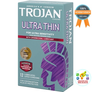 Bao cao su siêu mỏng Trojan Ultra Thin