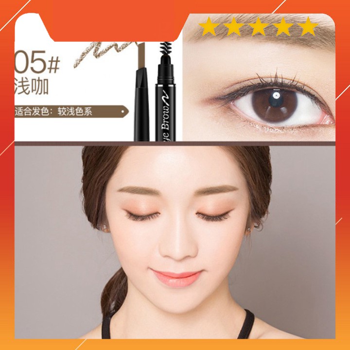 Chì kẻ mày double effect Lameila 02 đầu siêu mịn bền màu Xuka Cosmetic | BigBuy360 - bigbuy360.vn
