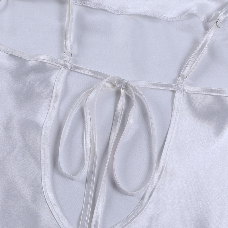 Đầm Dài Màu Trơn Chất Liệu Satin Phối Ren Thời Trang Cho Nữ | BigBuy360 - bigbuy360.vn