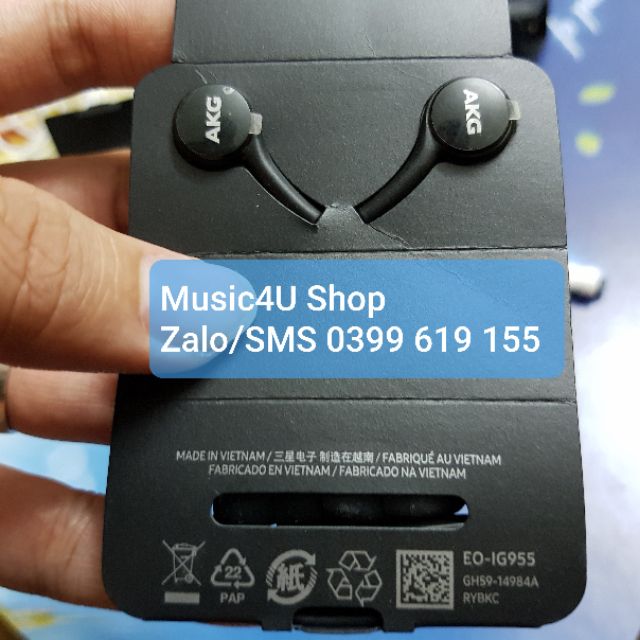 Tai nghe AKG Jack 3.5mm cho Samsung S8 Note 8 S9 Note 9 S10 âm chất bass tốt Tuấn Hà Store