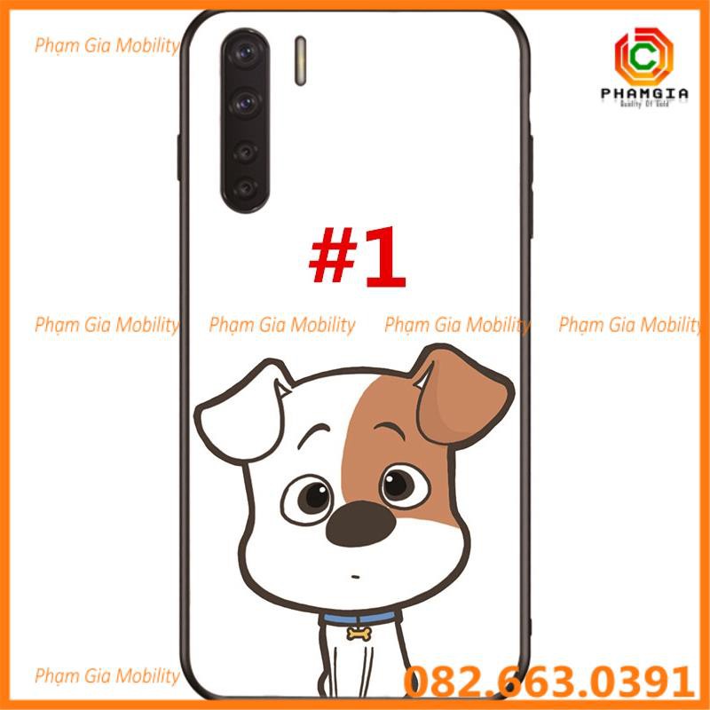 Ốp lưng dẻo in hình cún, chó mèo OPPO A91/F15/ OPPO A31 (2020)/A8/ Reno 3 pro 5G/Realme X50