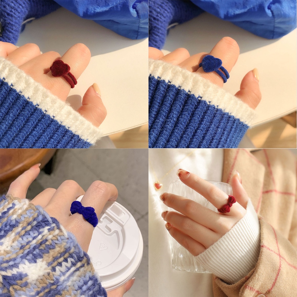 Nhẫn Hở Đính Mặt Gấu Bông Dễ Thương Thời Trang Cho Nữ