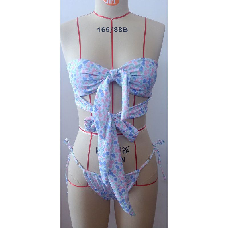 Bikini 2 Mảnh Phối Dây Cut Out Siêu Tây Tanning