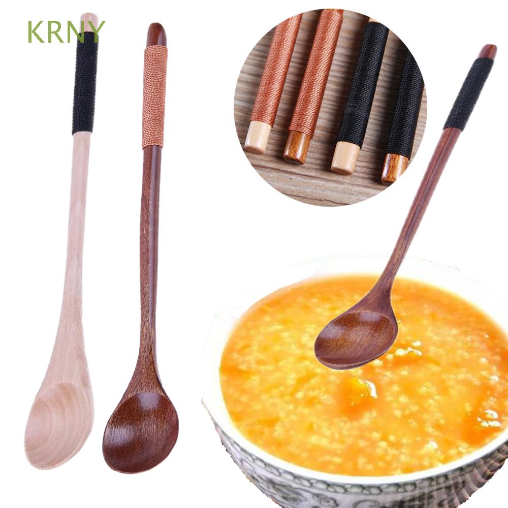 Muỗng gỗ cán dài đa năng tiện lợi cho nhà bếp