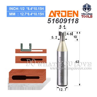 Mũi router cnc chốt nhựa liên kết u arden 8.4 mm