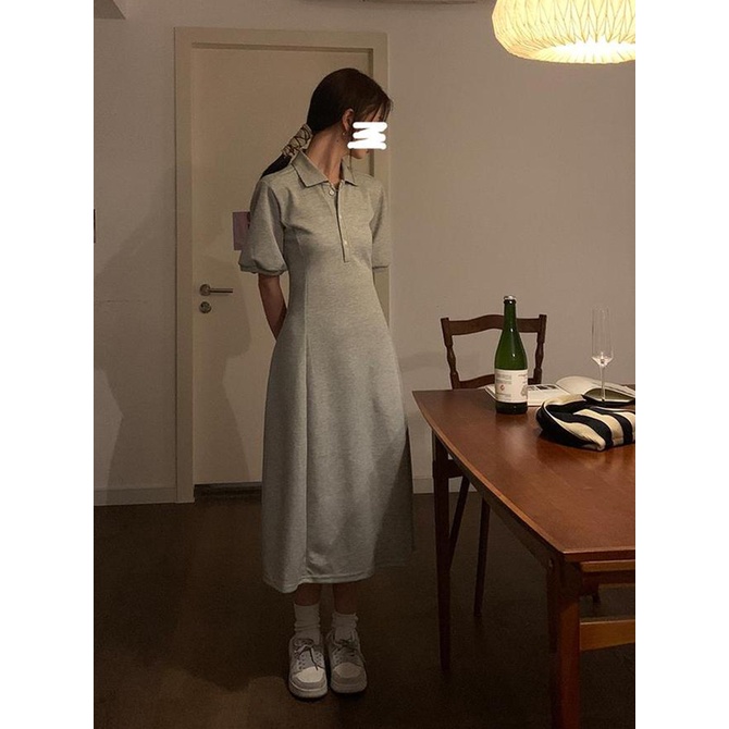 Rập Giấy 30115 - Đầm polo thân 6 mảnh