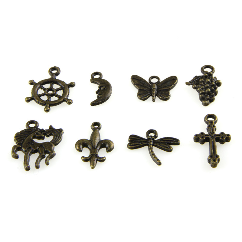 Bộ 50 Mặt Dây Chuyền Phong Cách Retro Dễ Thương