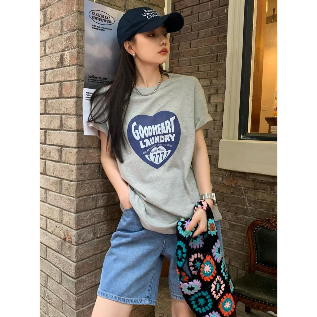 Áo thun tay ngắn Peppermint 51092 in hình thời trang cho nữ