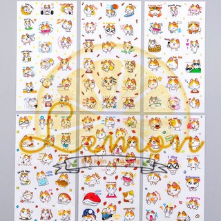 Set 6 tấm sticker mèo con