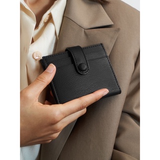 (auth-sing) Ví cardholder gập mỏng nút bấm fullbox