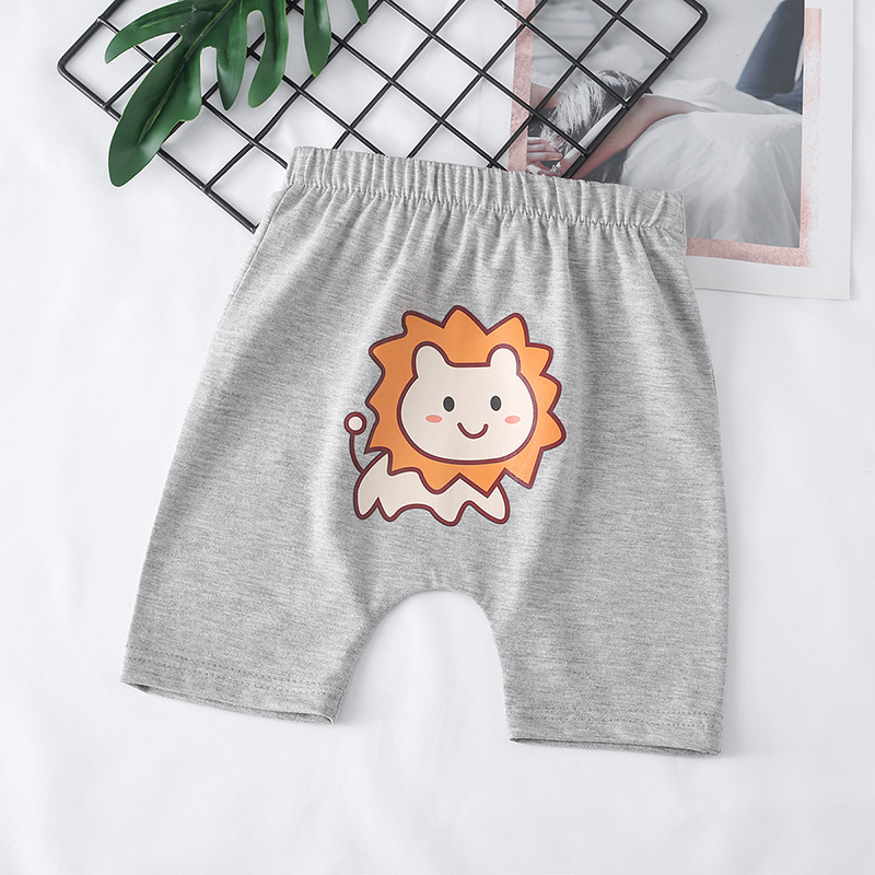 Quần Short Vải Cotton Mềm Mại Thoải Mái Họa Tiết Hoạt Hình Dễ Thương Cho Bé