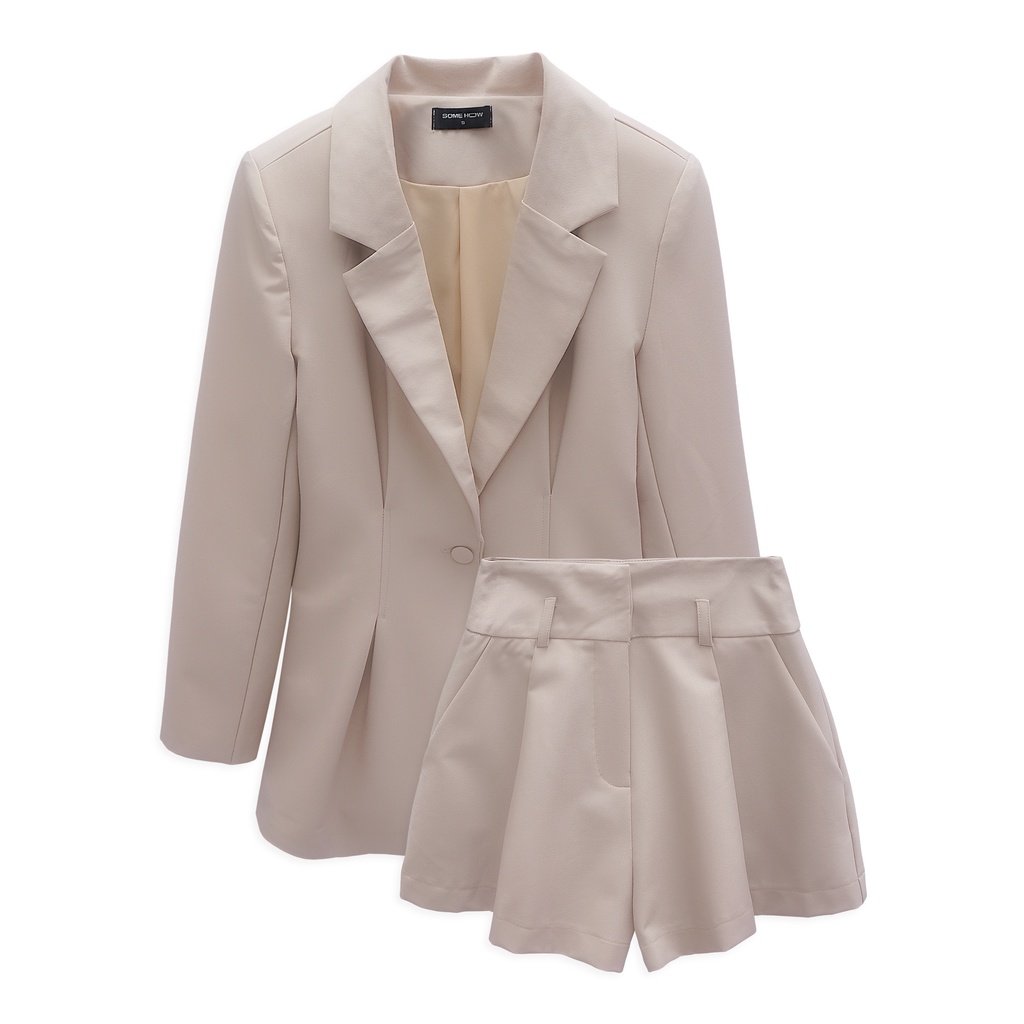 Set Nữ Áo Khoác - Chân Váy , Chất Vải Cotton Lạnh Thoải Mái , WSD000244,SOMEHOW