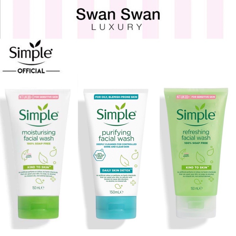 Sữa Rửa Mặt Simple 150ml