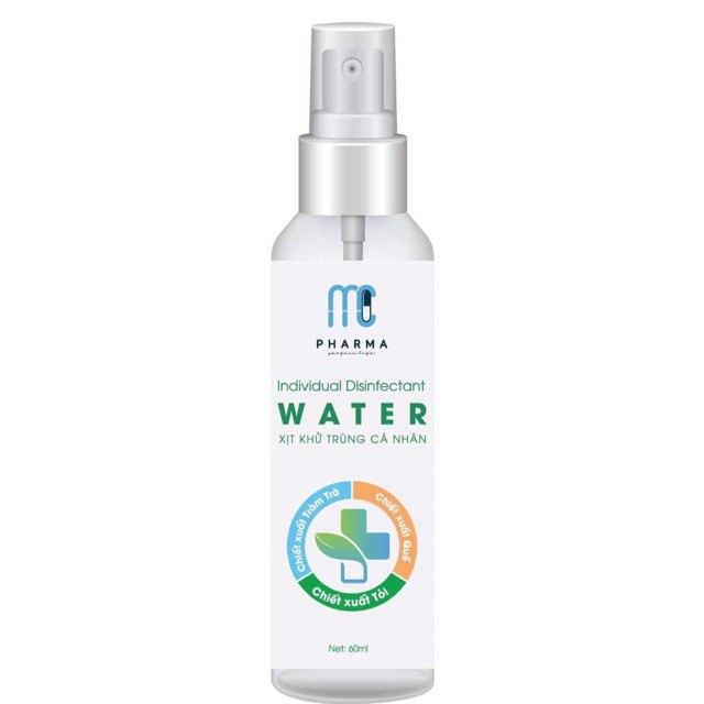 Xịt rửa tay khô - khử trùng sát khuẩn Pharma chai 120ml