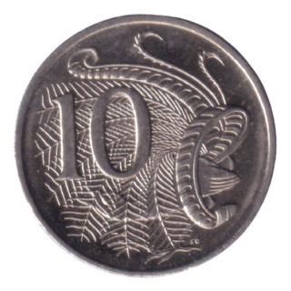 🇦🇺 Đồng xu phong thuỷ & may mắn - 10 cents Australia (Úc)