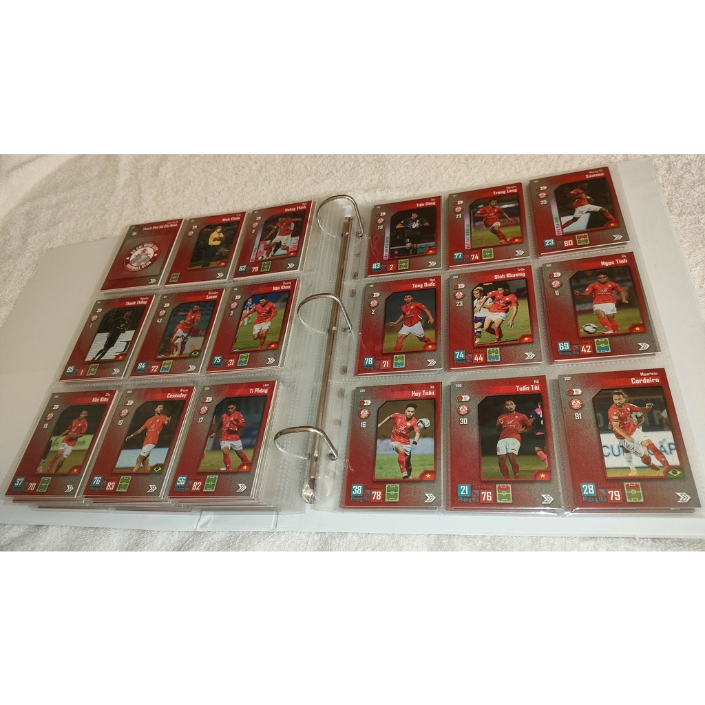 Bộ thẻ cầu thủ bóng đá VLeague 2022 | 18 thẻ