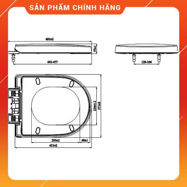 (SALE) Nắp bàn cầu đa năng đóng êm HA23, siêu bền, nhựa ABS, hàng Việt Nam chất lượng cao