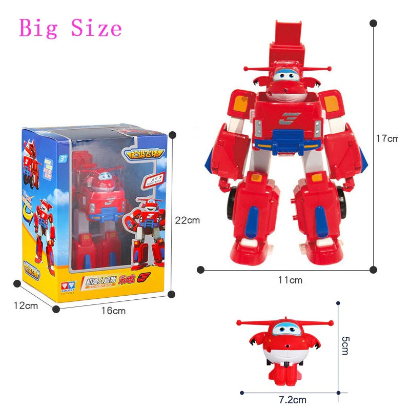 Super wings Robot biến hình kết hợp xe cứu hộ nhỏ Jett tia chớp đồ chơi trẻ em
