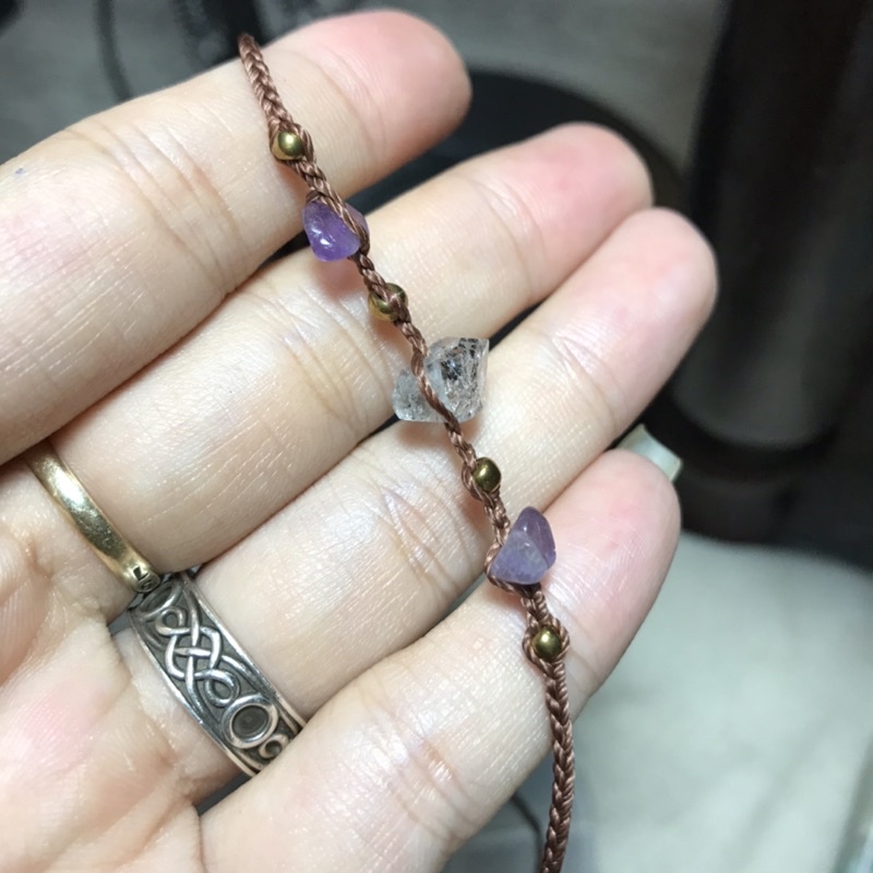 vòng cổ Herkimer,(đọc nội dung) ,đá thanh tẩy,đá thiên nhiên, handmade,chocker