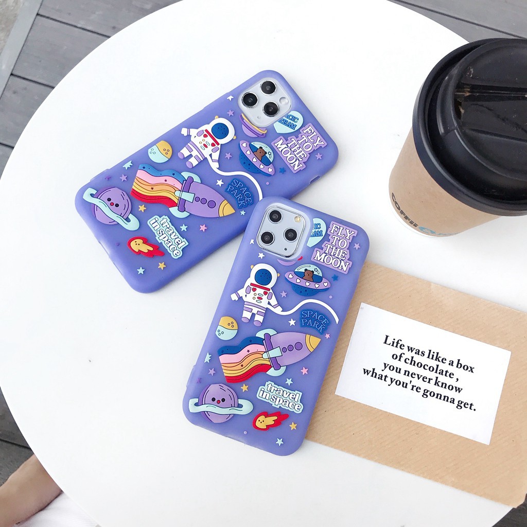 Ốp Điện Thoại Silicon Mềm Hình Phi Hành Gia Cho Iphone 14 pro max 14 plus 13 promax 12 11 pro max xr x xs max 7 plus 8 plus 6 plus 6s plus