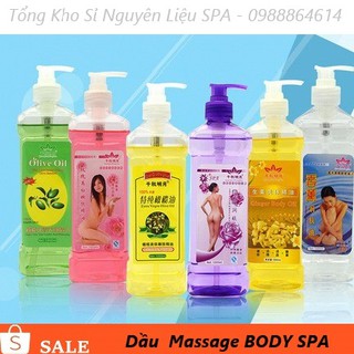 Dầu Massage Body Dùng Trong Spa Chai Trắng 550ml
