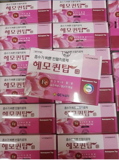 [MẪU MỚI] Viên Uống Bổ Sung Sắt HEMOQUEEN TOP Hàn Quốc, Hộp 120V | BigBuy360 - bigbuy360.vn