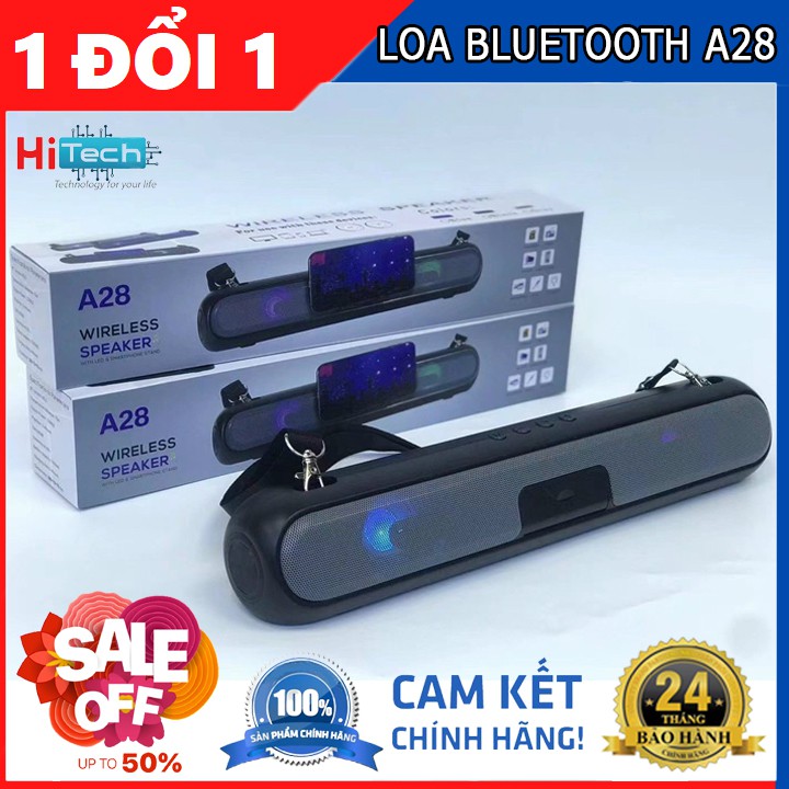 [Mã ELHACE giảm 4% đơn 300K] Loa bluetooth dài A28 siêu xịn . Trang bị công nghệ bluetooth [BẢO HÀNH 2 NĂM]