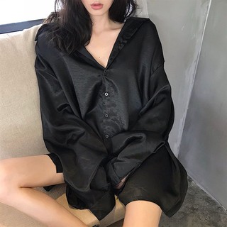 [Siêu rẻ] Áo sơ mi lụa cao cấp [Sẵn M-kèm ảnh thật]