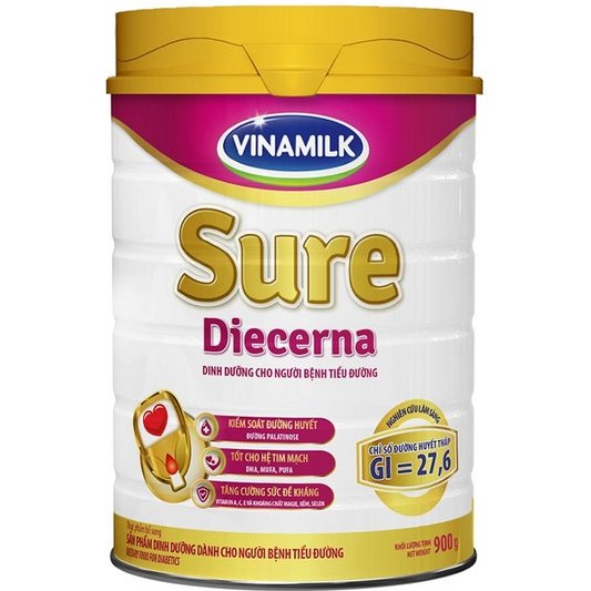 SỮA TIỂU ĐƯỜNG DIECERNA VINAMILK - HỘP THIẾC 400G VÀ 900G