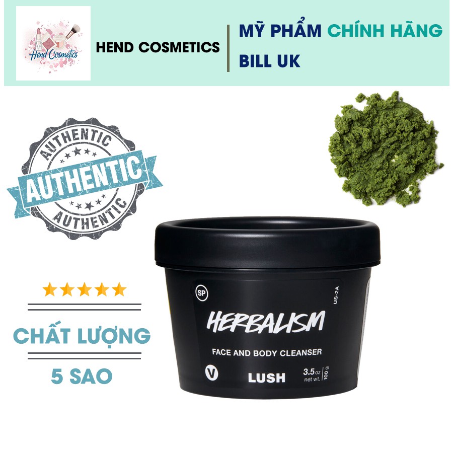 (Bill UK) [Date 23/07/2021) Bột rửa mặt Lush - Herbalism Fresh Cleanser