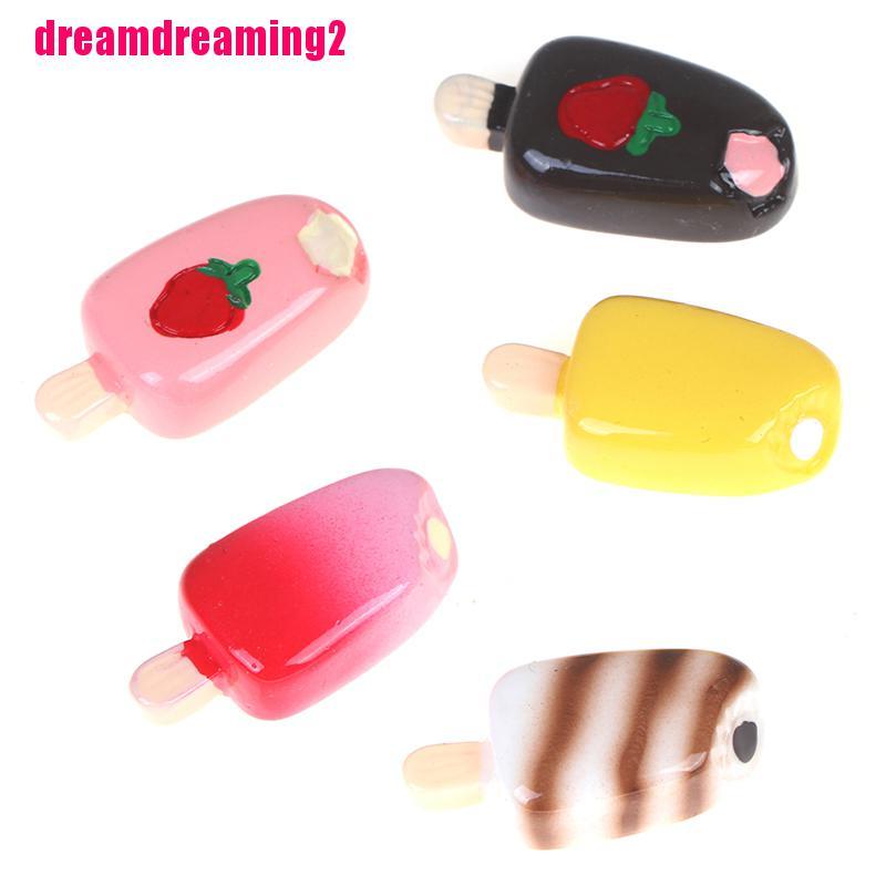 Bộ 5 Que Kem mini Tỉ Lệ 1: 12 / 1: 6 Trang Trí Nhà Búp Bê