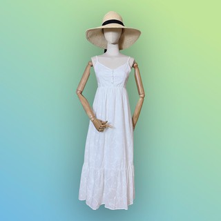 Váy maxi 2 dây, chất liệu thô cao cấp