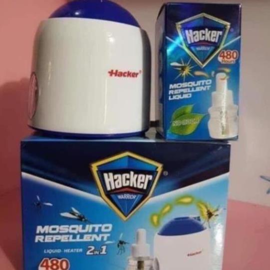 Đèn đuổi muỗi, máy xông tinh dầu Hacker - máy đuổi muỗi Hacker  - Có tặng kèm Tinh Dầu